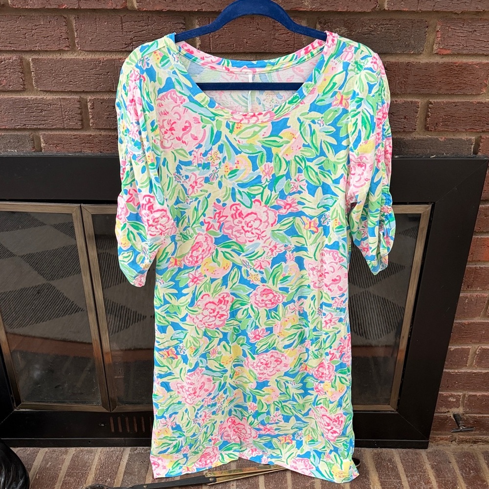 Lilly Pulitzer Belden Elbow Sleeve Dress Floral